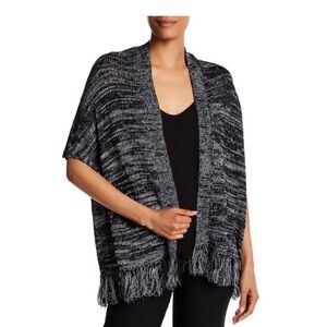 Joie Sona Fringe Cardigan Vest Style Sweater Stingray multi color gray size XS